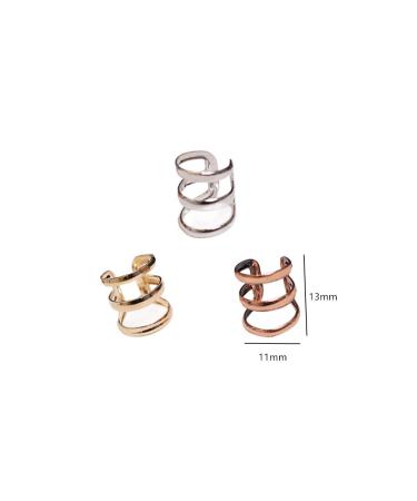 15 Pack Adjustable Non-Piercing Ear Clip Beard Beads Cuff Clip Hair Braid Rings - Hair Jewelry Tools in Gold, Silver, Rose Gold - Buy Online on GoSupps.com
