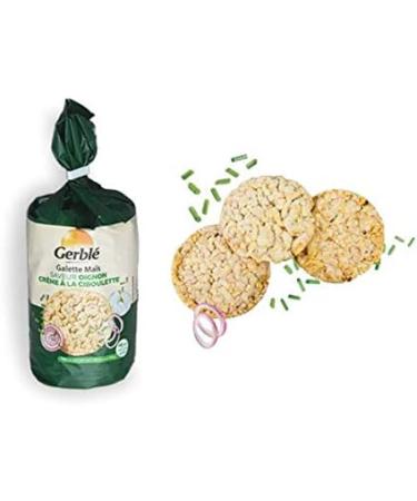 Gerbl Corn Cakes Onion and Chive Flavor 12 Cakes 124g 210590 - Buy Online on GoSupps.com