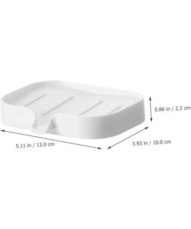 Alipis 5-Stage Plastic Soap Holder - Self-Empty Shower & Sink Soap Container Durable ABS White Palette for Rinse Pools - Buy Online on GoSupps.com