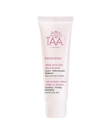 TAAJ | Anti-ageing cream - RASAYANA | Smoothing firming and plumping | Provides a targeted response against wrinkles fine lines and loss of firmness | Firmer skin | Vegan | 50 ml