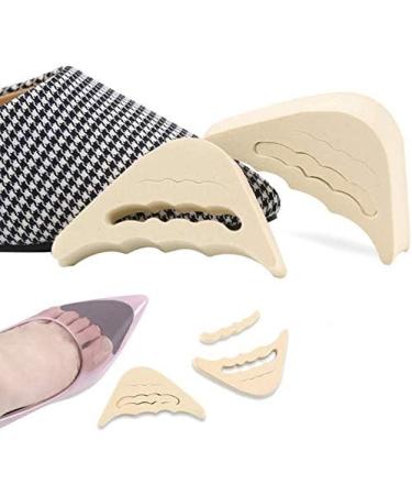 2 Pairs Soft Sponge Half Insoles | Reusable Big Toe Plug Foot Brace Pads | Adjustable Unisex Shoe Inserts in Beige - Buy Online on GoSupps.com