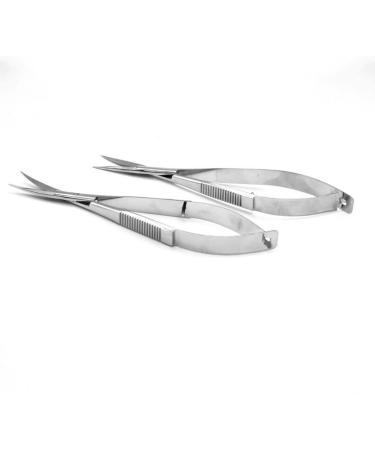 Micro Scissors Stainless Steel Face Hair Eyelash Scissors Grafting Tool Curved Mirror Toiletry Kits - Buy Online on GoSupps.com