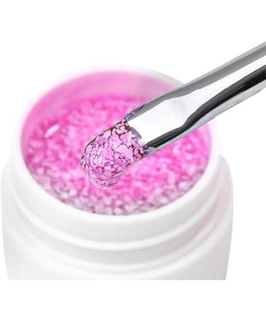 White Glitter Gel Nail Polish Flash Snowflake Nail Glue Sequins Soak Off UV LED Gel Nail Semi Permanent Manicure Nail Art 5ml - (Color: Polishing Block Style A) Polishing Block / Style a - Buy Online on GoSupps.com