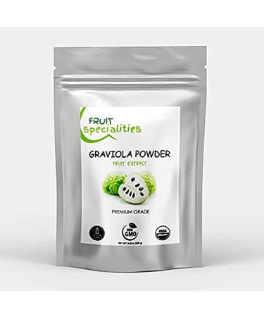 Graviola (Soursop) Organic Fruit Powder All-Natural Pure Graviola Fruit Powder Annona Muricata Guanabana (3.52 oz)