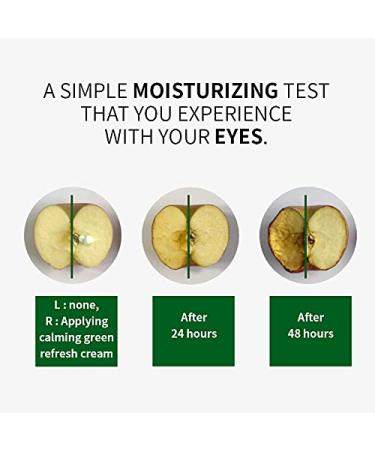 Calming Green Refresh Cream 60ml - Vegan Hydrating & Soothing Cream for Sensitive Skin | Cruelty-Free & Paraben-Free - Korean Skincare - Buy Online on GoSupps.com