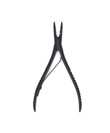 Professional Hair Extension Pliers Stainless Steel Hair Extension Tools Multi Functional Pliers Hair Extension Pliers (Color : Black)