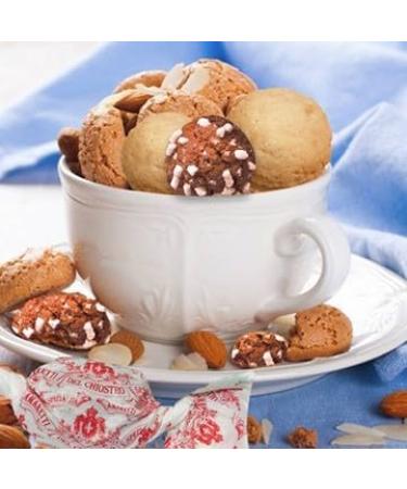 Specialita Virginia Italian Biscuit Tin Assortment Gift - Cantucci Amaretti Baci di Dama - Individuall Wrapped - 200g - Buy Online on GoSupps.com