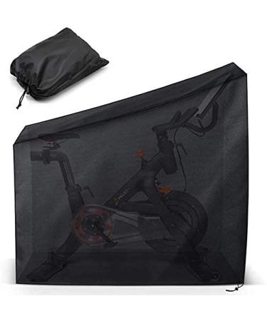 Exercise Bike Cover for Peloton Stationary Bike Upright Indoor Cycling Protective Cover Dustproof Waterproof Sunshine-Proof Out Door Bike Cover Black