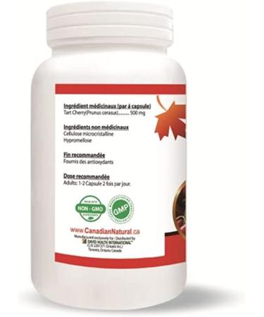 Buy North American Tart Cherry 500mg - 120 VCaps | Natural Non-GMO Supplement for Health Benefits - Buy Online on GoSupps.com