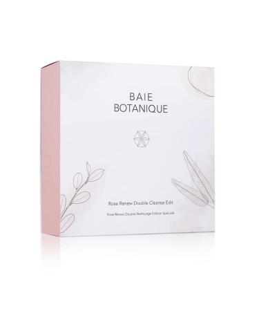 Baie Botanique Rose Renew Double Cleanse Set | Natural Vegan Organic Luxury Skincare for All Skin Types - Buy Online on GoSupps.com