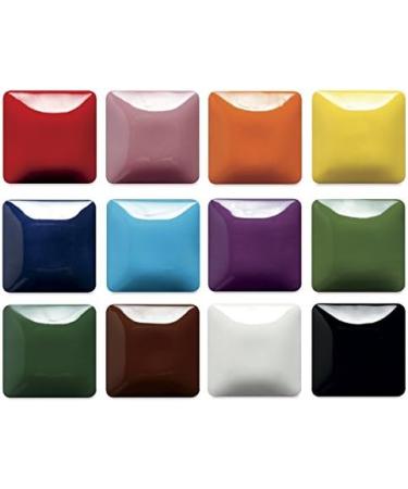 Creative Hobbies Mayco Stroke and Coat Glaze Kit 1 | 12 Assorted 2 oz Jars with Painting Guide - Buy Online on GoSupps.com