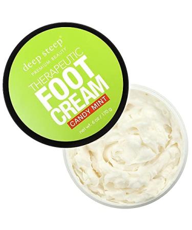 DEEP STEEP Candy Mint Foot Cream 6 OZ | Refreshing Hydration for Tired Feet - Buy Online on GoSupps.com