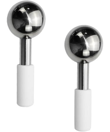 Stainless Steel Facial Ice Ball - 2 PC Set for Beauty & Massage | Ice Roller for Glowing Skin - Buy Online on GoSupps.com