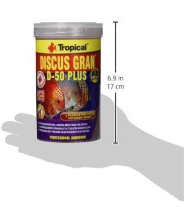 TROPICAL Discus Gran D-50 Plus 1000ml / 440g - Colour Enhancing Granular Food for Discus - Buy Online on GoSupps.com