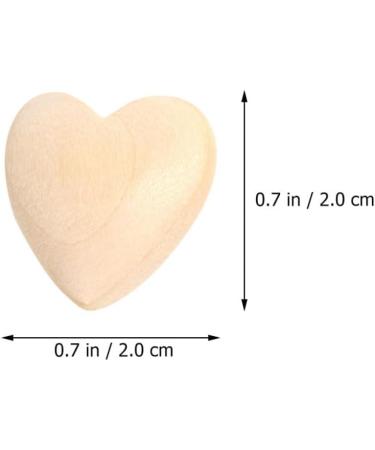 Toyvian 50 Pieces Peach Heart Spacer Circle Pearls - Unfinished Valentine Garland for Jewelry & Mini Decorations - 2x2cm Wooden Child Craft Supplies - Buy Online on GoSupps.com