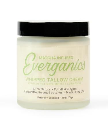 | Organic Matcha-Infused Whipped Tallow Cream for Skin | Grass-Fed Beef Tallow Natural Moisturizer for Face & Body | Made in USA | 4 oz (Large Size) Matcha 4 Ounce (Pack of 1) - Buy Online on GoSupps.com