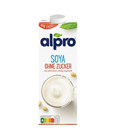 Alpro Soya Drink Unsweetened - Pack of 12 (12 x 1L) | Vegan & Dairy-Free | International Shipping Available - Buy Online on GoSupps.com