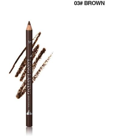 1 PC Avril Eyebrow Pencils Brown Eyebrow Pencil Professional Eyebrow Pencil Hypoallergenic Eyebrow Pencil Waterproof Eyebrow Pencil (03Brown) - Buy Online on GoSupps.com
