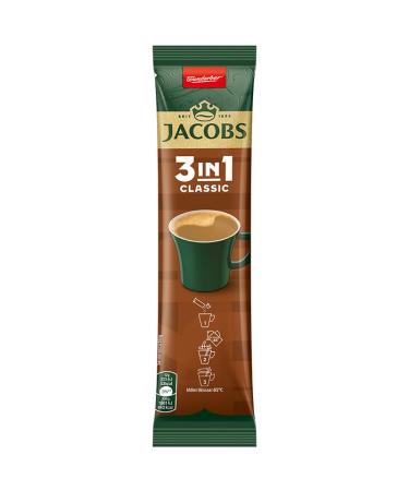 Jacobs coffee 3 in 1  CLASSIC instant coffee - Soluble Bean Coffee with Creamer and Sugar 12 x 10 drinks - 120 count - Buy Online on GoSupps.com
