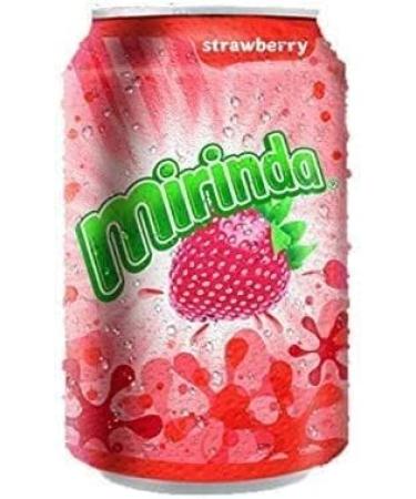 Mirinda Strawberry 330ml Soft Drink Sparkling Soft Drinks 330ml Cans 24x Mirinda Strawberry 330ml Total 24 Cans Boxed Treatz - Buy Online on GoSupps.com