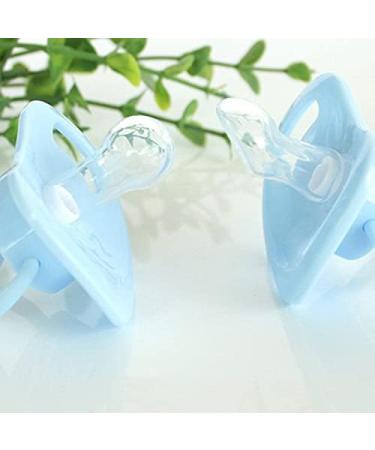 Greatangle-UK Baby Silicone Pacifier - Butterfly Shape with Hygienic Cap & Animal Pattern - Blue | Safe & Stylish Infant Feeding Essentials - Buy Online on GoSupps.com