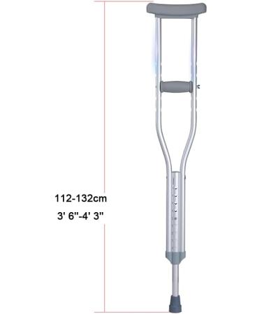 Adults Underarm Crutches with Spring Aluminum Height Adjustable Crutches Medical Walking Aid Crutches Suitable for Height: 4' 9''-5' 7'' (Size : M(1 Pair)) anniversary Lucky Star Selfless - Buy Online on GoSupps.com