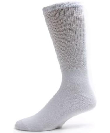 3 Pairs Men Diabetic Crew Socks 9-11 (Shoe sizes 8-10) - Black | Promote Healthy Circulation - Buy Online on GoSupps.com