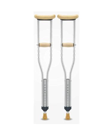 Pair of Lightweight Aluminium Underarm Axilla Crutches Elbow Forearm Adjustable Walking Stick Innovate