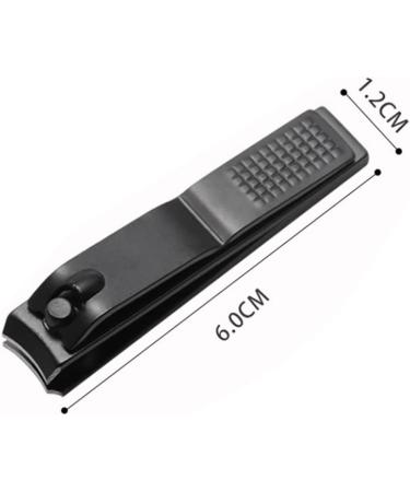 Clyictz 2X Black Nail Clippers Stainless Steel Super Sharp Nails and Toenails Manicure Tool Flat Nose Nail Clippers S - Buy Online on GoSupps.com