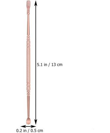 Spiral Ear Spoon - Reusable Earwax Remover | Portable Ear Cleaner & Accessories in Rose Gold - Buy Online on GoSupps.com