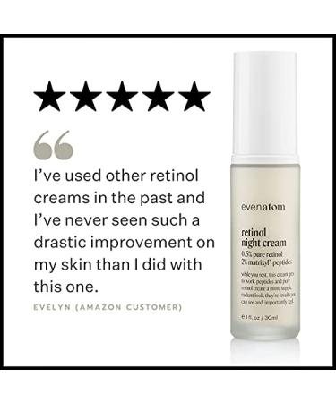 Retinol Face Moisturizer with Collagen Peptides & Botanical Extract - 1 fl. oz - Even Atom - Buy Online on GoSupps.com