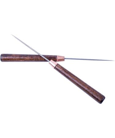 ZLKSKER Leather Scratch Awl 2-Pack - Wooden Handle Sewing Tailors Awl for Punch Stitching - DIY Handmade Leather Craft Repair Tools - Buy Online on GoSupps.com