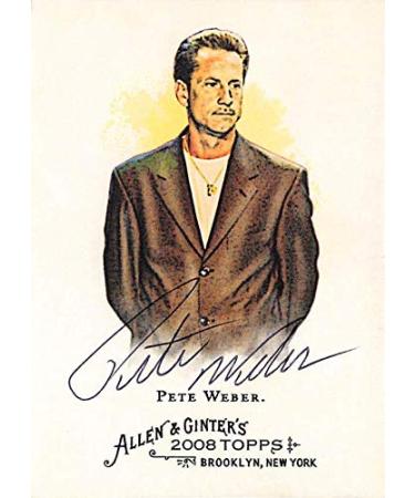 Autograph Warehouse 638716 Pete Weber Autographed Trading Card - Bowler Bowling Hall of Fame, SC - 2008 Topps Allen & Ginters No.288 Ballpoint