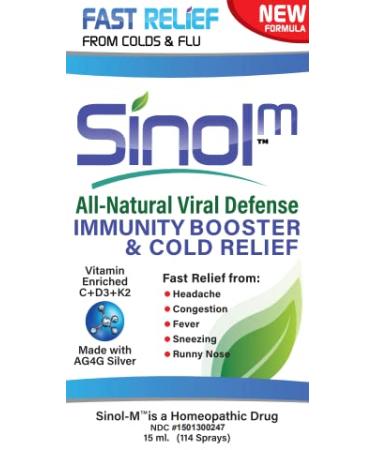 Sinol-M All-Natural Viral Defense Immunity Booster & Cold Relief 15 ml
