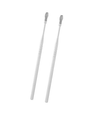 Earpick Spring Earwax Removal Tool Stainless Steel Spiral Ear Wax Cleaner Tool Set Ear Care Tool 2pcs