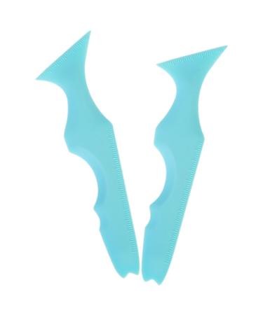 NOLITOY 2pcs De Template Guides Stencils Aid Applicators Multi-function Eye Eyelash Applicator Ruler