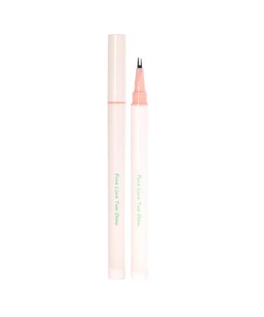 Waterproof Liquid Eyeliner - Two Claw Brush Liquid Eyeliner Quick Dry Easy Removal Long Lasting Eye Makeup Supplies with Fine Nib for Performance Daily Makeup Carnival Fulenyi 01#fog Black