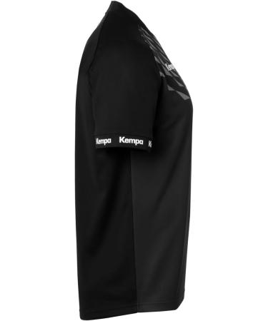 Kempa Men Wave 26 Shirt - Functional Handball Gym T-Shirt for Boys | Black/Anthra Short Sleeve Fitness Trikot - Buy Online on GoSupps.com
