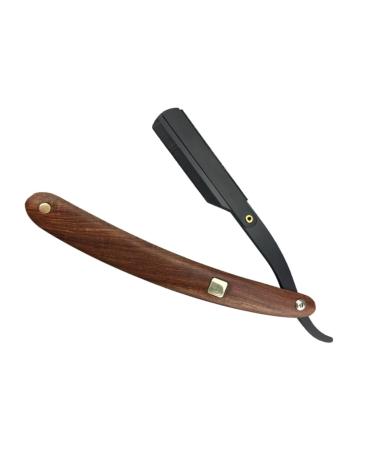 Minkissy shave a razor safety razor classic razor man shave razor straight razor cutlery holders metal razor wooden handle man wooden handle