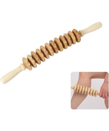 Buy Naveso Massage Scooter & Wooden Massage Roller - Anti-Cellulite Maderotherapy Set for Deep Tissue Relief - Buy Online on GoSupps.com