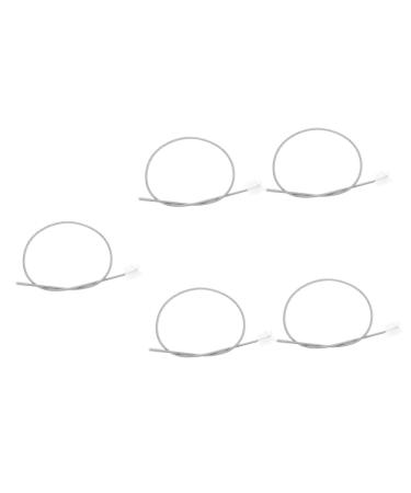 5pcs Hose Brush Fish Tank Cleaner Hose Cleaning Tube Aquarium Brush Pipeline Fish Tank Brush Silverx5pcs 60X0.2X0.2CMx5pcs