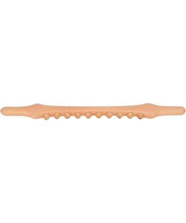 Body Gua Sha Stick - Wooden Scraper for Meridian Massage | Relieve Tiredness & Soothe Neck Shoulders Back & Limbs - 10 Pearl Design - Buy Online on GoSupps.com