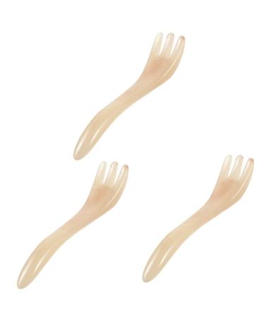 Magiclulu 3st Kratzkamm Sleek Starrisus Teeth acupuncture comb head massage devices scaled scratches beeswax accessories for beauty salons tablets scratch resin