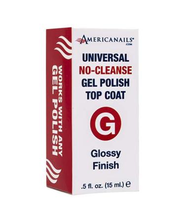 Americanails Gel Polish Top Coat - Original Dual Cure Formula for Long Lasting, Fast Drying Nails - Glossy Finish - 0.5 Fl Oz - Buy Online on GoSupps.com