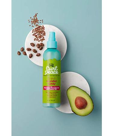 Just For Me Curl Peace 5-In-1 Wonder Spray - Detangles, Nourishes, Heat-Protects, Reduces Frizz, Adds Shine - 8 oz - Buy Online on GoSupps.com