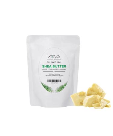 Kovafood Organic Raw Unrefined African Shea Butter- 100% Pure Natural 1Lb- Yellow