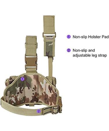 ACEXIER Tactical Drop Leg Holster with Magazine Pouch - Adjustable Right Handed Platform - ACU Pattern - Buy Online on GoSupps.com