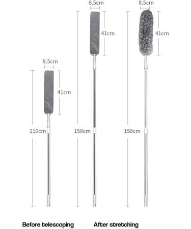 Retractable Gap Dust Cleaner Humanized Handle Design for Cleaning Carpet Floor Tile - Buy Online on GoSupps.com