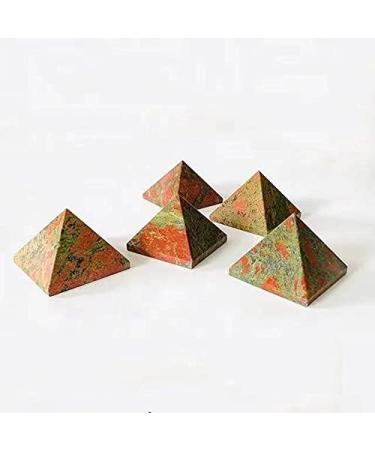 1pc 50mm Natural Quartz Stone Carving Jasper Crystal Pyramid Chakra Reiki Balancing - Buy Online on GoSupps.com