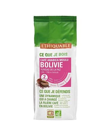 G n rique ETHICABLE Pure Coffee Origin From Bolivia Organic 250G - Organic Ground Coffee from Bolivia unique intensity and flavors fair and responsible. Your ethical cup of coffee. - Set of 3